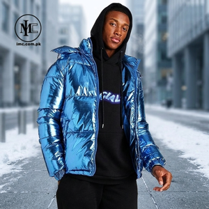 Custom Logo Reversible Quick Dry Breathable Waterproof Eco-Friendly Bomber <b>Jacket</b> with Nylon/Cotton Shell for <b>Men</b> Winter - Product Image 3