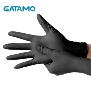 Gants en Nitrile Noir de 4 Mil SN039, Personnalisables avec Logo, pour Salle Blanche, Imperméables, Nettoyage de Cuisine, Jetables, Tatouage - Product Image 2