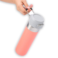 Vente chaude 800ml Double Paroi En Acier Inoxydable Isolé Bouteille D'eau Tasse À Café Avec Conception Étanche Pour Les Sports De Plein Air