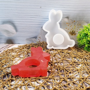 แม่พิมพ์หล่อเรซินแฮนด์เมดสำหรับตกแต่งเครื่องประดับแบบทำมือถาดซิลิโคนรูปกระต่าย X0394สไตล์อิน - Product Image 5