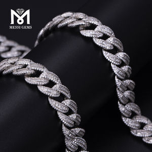 Popular <b>Chain</b> Design Length 925 Sterling <b>Silver</b> Hiphop Moisssanite Moissanite <b>Cuban</b> <b>Chain</b> <b>Link</b> - Product Image 2