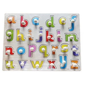 Giocattoli <span class=keywords><strong>montessori</strong></span> alfanumerici in legno giocattoli <span class=keywords><strong>di</strong></span> educazione precoce puzzle a mano - Product Image 2