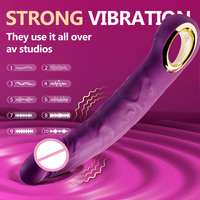 Vibromasseur Dildo Stimulateur Point G Pénis Réaliste Grand Plug Anal Jouets Sexuels pour Femmes 10 Modes Masturbateur