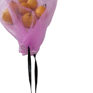 Durable 25kg 50kg Leno Fruit <b>Vegetable</b> Plastic Packaging Drawstring PP Circular Onion Potato PP Mesh Net <b>Bag</b> - Product Image 4