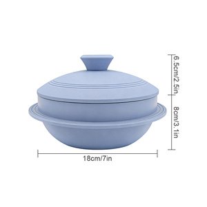 Casserole coréenne en fonte d'aluminium antiadhésive OEM, pour soupe miso, ragoût, bibimbap, pot <span class=keywords><strong>à</strong></span> <span class=keywords><strong>riz</strong></span>, Ttukbaegi - Product Image 3