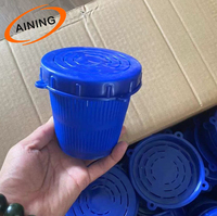 Nouvelle-Zélande Ling Pots Sac à appâts en plastique orange et bleu avec vis pour crabières et poissons