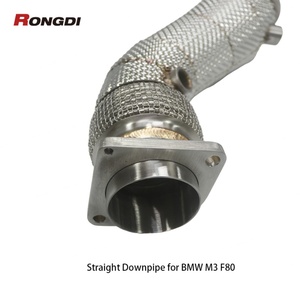 ท่อดาวน์ไปป์กันความร้อนสแตนเลส 304 ดีไซน์ใหม่ สำหรับ BMW M3 F80 M4 F82 S55 3.0T ปี 2014-2019 - Product Image 6