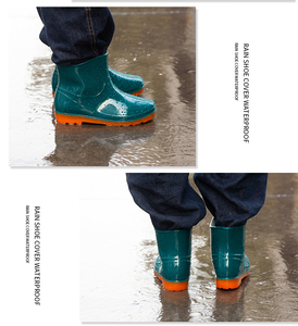 Erkekler yetişkin Unisex tüm hava ağır koruma kayma dayanıklı öküz Tendon taban kompozit ayak nefes sıcak çekme <span class=keywords><strong>Gumboots</strong></span> - Product Image 4