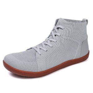 Zapatillas de running de punto transpirables de caña alta con suela plana y puntera ancha para hombre, de secado rápido, para deportes al aire libre e interiores. - Product Image 2