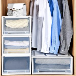 <span class=keywords><strong>Tenma</strong></span> กล่องเก็บของแบบวางซ้อนได้ทำจากพลาสติกสีขาวกล่องเก็บของแบบตั้งพื้นสำหรับใส่เสื้อผ้า - Product Image 4