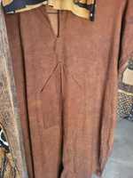 Robe en lin brodée faite à la main, respirante, pour femmes, style bohème ample et surdimensionné, fabriquée en ML