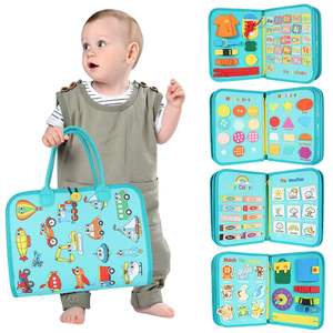 Bolsa de fieltro, sensación de juguetes para bebés, niños ocupados escribiendo en la pizarra - Product Image 6