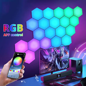 Luz LED Hexagonal Inteligente con WIFI, Control por Aplicación, RGB, Decoración de Pared Ambiental para Juegos, Luces Nocturnas - Product Image 4
