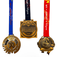 Médailles sportives personnalisées de conception libre récompensant différentes formes métal Taekwondo karaté boxe Arts martiaux Jiu Jitsu médaille personnalisée