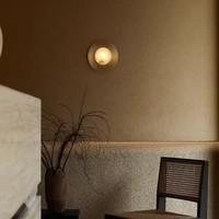 Lampe murale américaine de luxe simple en albâtre naturel espagnol pour chambre à coucher, lumière LED décorative, mur d'accentuation simple pour salon