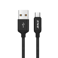 Kabel Micro-USB Braided Cepat 3A Pengisian Daya Cepat Pilihan Panjang 1M/2M/3M Konduktor Tembaga Murni untuk Android Komputer Kamera-Free