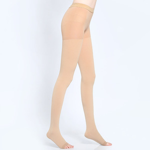 Fábrica personalizada 20-30 mmHg Anti venas varicosas Abierto Cerrado dedo del pie cintura alta compresión <span class=keywords><strong>medias</strong></span> pantimedias <span class=keywords><strong>medias</strong></span> - Product Image 4