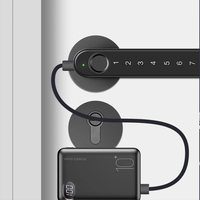 Elock Es813 Slanke Enkele Klink Intelligente Deurslot Set Handvat Vingerafdruk Slimme Hendel Tuya Ble App Slimme Handgreep