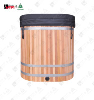 Vapasauna Outdoor-Sauna Kaltwasserbecken mit Edelstahl-Auskleidung 1-Personen-Badewanne für Villa, Fitness-Studio, Hotel, Heim-Spa-Nutzung OEM ODM Unterstützung