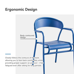 Set Tavolo da Pranzo Circolare in Metallo, Elegante <span class=keywords><strong>e</strong></span> Semplice, Set Tavolo <span class=keywords><strong>e</strong></span> <span class=keywords><strong>Sedie</strong></span> da Giardino Personalizzabile - Product Image 5