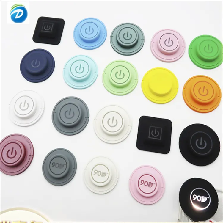 Deson Silicone Rubber Buttons Key Button Pad Pads With Carbon Conductive Custom Made Silicone Button Keypad