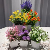 Plante en pot artificielle en mousse de rose, décoration créative pour la maison, verdure intérieure et extérieure, fleur artificielle en pot, ornement paysager