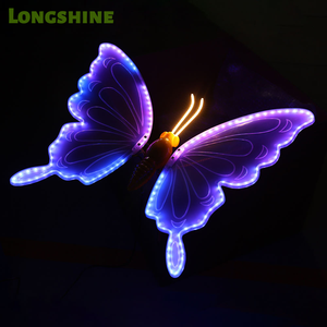 Luci Decorative da Giardino a Forma di Farfalla Dinamiche LED Elettriche per Esterni IP65 Impermeabili Alta Resa Cromatica 90 CRI Decorazione Paesaggistica 3D per Parchi - Product Image 3