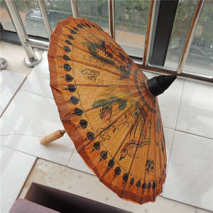 DD1515 Paraguas Clásico de Papel Encerado con Diseño de Dragón y Fénix de Tailandia, Impermeable, Decoración de Bar, Parasol Hecho a Mano - Product Image 3