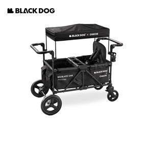 BLACKDOG & <span class=keywords><strong>CHECHE</strong></span> Poussette de camping-car en plein air pour chien noir Chariot polyvalent de pique-nique de grande capacité - Product Image 2