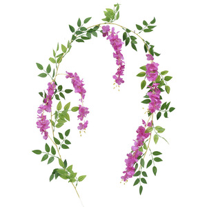 Fleurs artificielles de glycine Dorman, 100cm-200cm, guirlandes en soie suspendues, décoration pour la maison, accessoires de photographie - Product Image 5