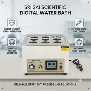 อ่างน้ำเซรั่มโลจิคอล Sri Sai Scentific พร้อมตัวควบคุมอุณหภูมิแบบดิจิตอลและฟังก์ชั่นตั้งเวลา ปรับวงแหวนซ้อนกันได้ - Product Image 6