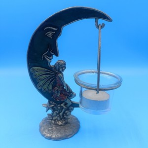 Fairy Moon <b>Candle</b> Holder Alloy Decorative Home Decoration Irregular Shape Embossing Printing - Product Image 1
