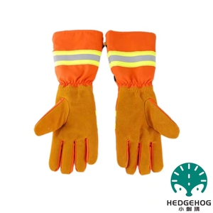 Gants de lutte contre l'incendie de forêt résistants à la chaleur en cuir de vachette de haute qualité - Product Image 4