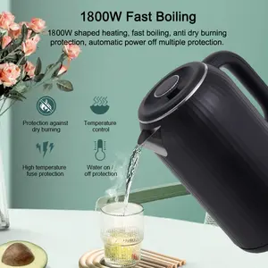 Electric Kettle 2.5L New Design Intelligent Insulation Kitchen Appliances