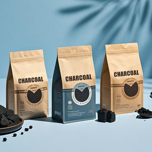 Sac en plastique de charbon de bois étanche à haute barrière en plastique avec logo personnalisé 3kg 4kg 5kg sac de charbon laminé en plastique - Product Image 1