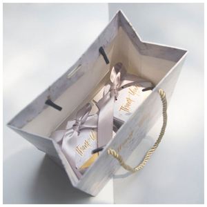 Color Marble <b>Pattern</b> Design Retail Shopping Packaging <b>Paper</b> Gift Bag Bottom 3D Cutting Process - Product Image 5
