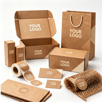 Ensemble d'emballages cadeaux en boîte en papier vide, écologiques et recyclables, personnalisés pour l'emballage de bijoux