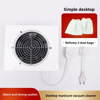 Collecteur de poussière d'ongle de bureau intégré haute puissance 80W nouvelle machine de poussière à haute efficacité pour l'utilisation de salon de manucure