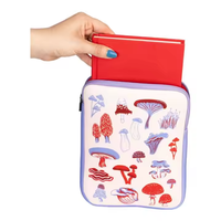 Personnalisé haute qualité Floral néoprène étanche protection fermeture éclair lecteur stockage livre pochette pour lecture tablette