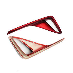 Couvercle de phare arrière antibrouillard en plastique ABS rouge, accessoire pour voiture, moulage 2017 2018, 5 pièces - Product Image 4