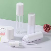 Botol Plastik PET Dinding Tebal Set Botol Sabun Cair Ramah Lingkungan Botol Lotion PET dengan Tutup Ulir