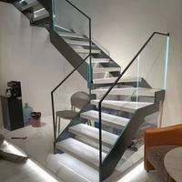 Fabricant chinois d'escaliers intérieurs de haute qualité, marches d'escalier flottantes, escalier droit flottant moderne pour maison