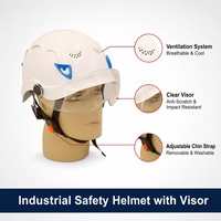 Casque de sécurité anti-choc en ABS, certifié CE EN397, parmi les plus vendus, avec mentonnière réglable