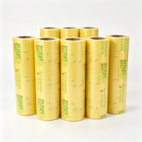 Film alimentaire en PVC moulé de qualité industrielle, anti-buée et résistant à l'humidité élevée, pour l'emballage de champignons et salades