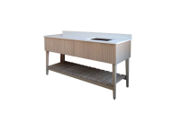 Meuble de salle de bain d'hôtel moderne en bois massif personnalisé 3 à 5 étoiles Meuble de salle de bain d'hôtel Meuble de salle de bain d'hôtel