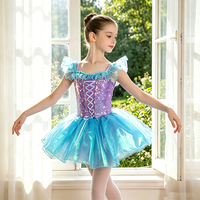 Robe en tulle colorée pour enfants Pegasus, printemps/été, robe de princesse sirène, robe de danse de ballet, costume de scène