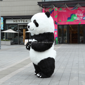 Costume de mascotte de grande taille, sur mesure, <span class=keywords><strong>Kungfu</strong></span> <span class=keywords><strong>Panda</strong></span>, costume de <span class=keywords><strong>panda</strong></span> gonflable personnalisé, costume de <span class=keywords><strong>panda</strong></span> gonflable publicitaire, costumes d'ours en peluche gonflables - Product Image 4