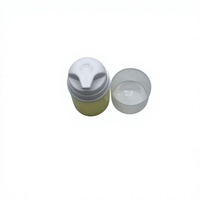 Flacon pompe sans air cylindrique vide de 50 ml en PP pour cosmétiques (lotion/shampoing/crème visage/huile essentielle) avec bouchon