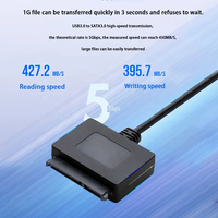 Câble convertisseur de disque dur SATA vers USB 3.0/Type-C, adaptateur 2-en-1, haute vitesse 5 Gbps, pour SSD/HDD SATA 2,5 pouces, Plug & Play