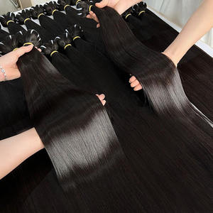 Extensiones de cabello humano virgen sin procesar 100%, doble ahogado, recto, libre, suelto, onda profunda, Afro/rizo, ondas naturales italianas - Product Image 1